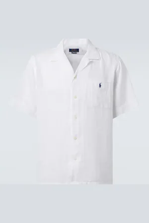 Ralph Lauren Camisa de lino con logo