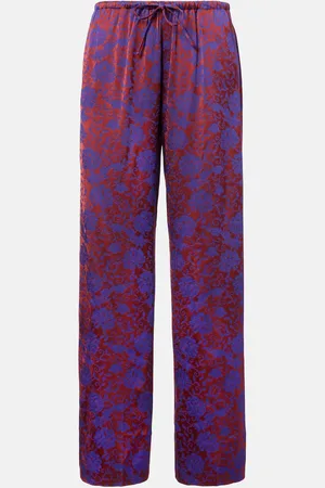 DRIES VAN NOTEN Pantalones rectos en jacquard