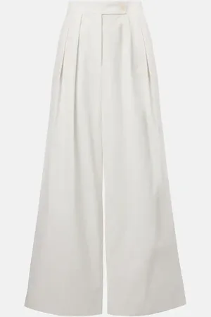DRIES VAN NOTEN Pantalones anchos plisados