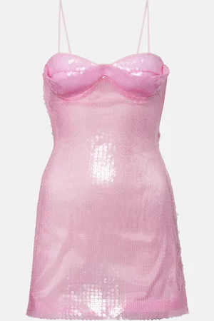DAVID KOMA Vestido corto con lentejuelas