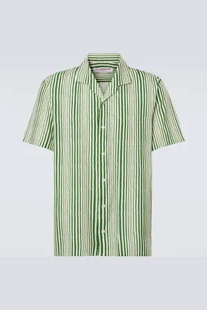 Orlebar Brown Camisa bowling Hibbert a rayas