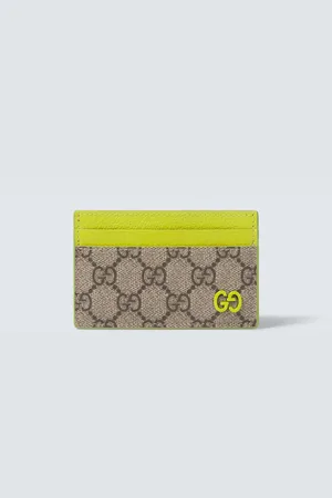 Gucci Tarjetero de lona GG