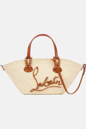 Christian Louboutin Bolso cesta Cabata Mini de rafia