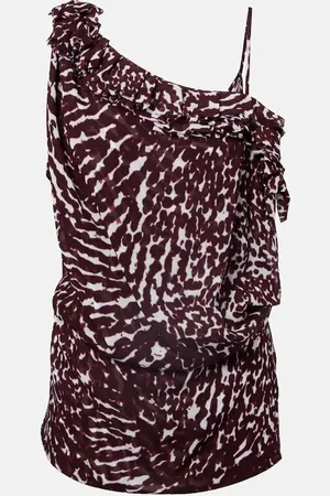DRIES VAN NOTEN Top asimétrico stampado