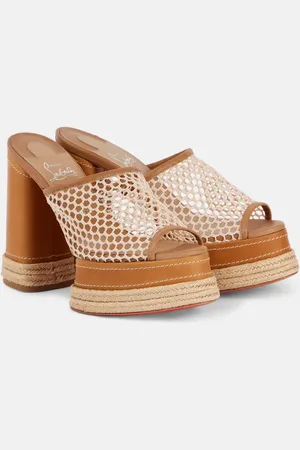 Christian Louboutin Mules con plataforma Almeja 130