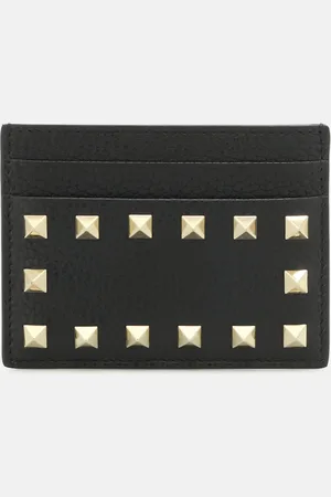 VALENTINO GARAVANI Tarjetero Rockstud de piel