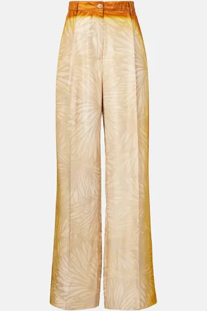 DRIES VAN NOTEN Pantalones anchos Porters de seda