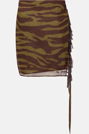 The Attico Pareo de algodón estampado