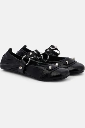 Balenciaga Bailarinas Mary Jane Le City de piel