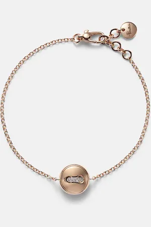 Pomellato Pulsera Pom Pom Dot de oro rosa de 18 ct con diamantes y turquesa