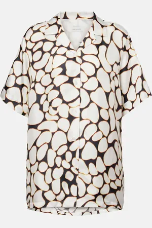 DRIES VAN NOTEN Camisa de seda estampada