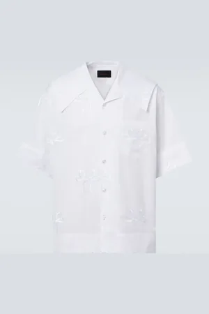 Simone Rocha Camisa de algodón bordada
