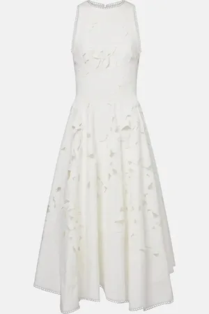 Costarellos Vestido midi Arianne de encaje floral