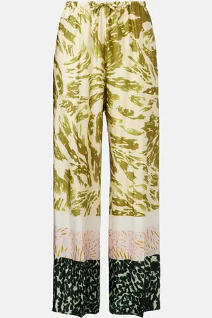 DRIES VAN NOTEN Pantalones anchos estampados