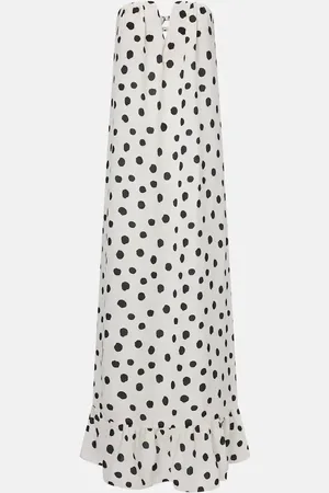 Adriana Degreas Vestido bustier de lunares