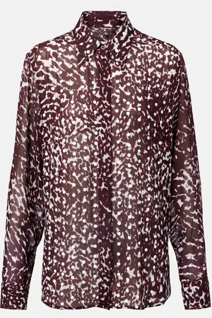 DRIES VAN NOTEN Camisa estampada semitransparente