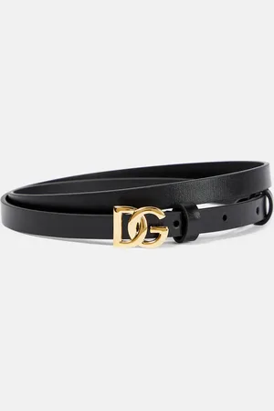 Dolce & Gabbana Cinturón de piel con DG