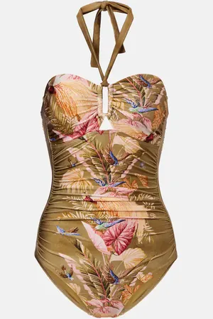 ZIMMERMANN Bañador Ascension floral fruncido