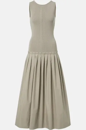 Proenza Schouler Vestido largo plisado White Label Malia