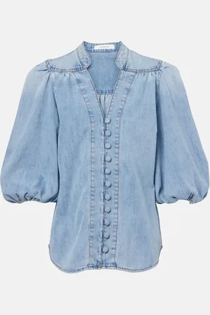 ZIMMERMANN Blusa Lucky de denim