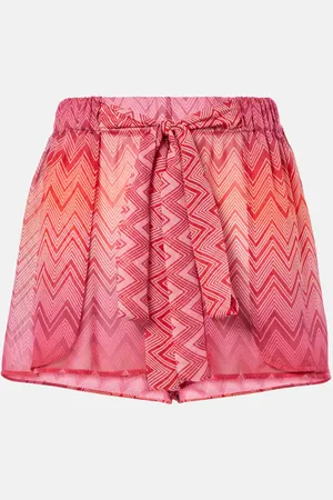 Missoni Shorts de seda en zigzag