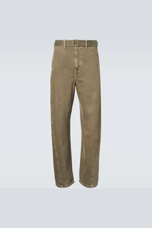 LEMAIRE Pantalones rectos Twisted de denim