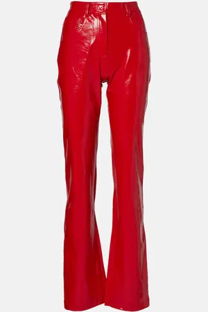 Norma Kamali Jeans bootcut de piel sintética