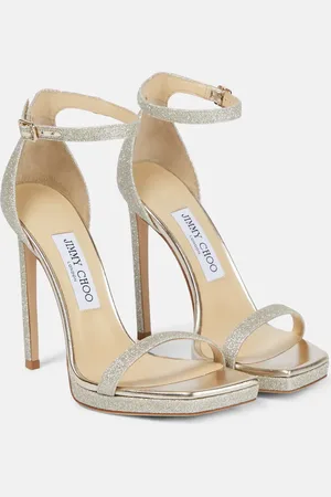 Jimmy Choo Sandalias Alva 120 de piel adornadas