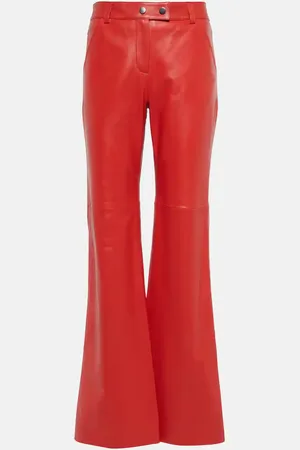 Dorothee Schumacher Pantalones flared Sleek Statement de piel