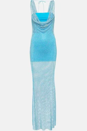 GIUSEPPE DI MORABITO Vestido de fiesta en malla con cristales