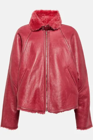 Isabel Marant Chaqueta Accasy de piel con borrego