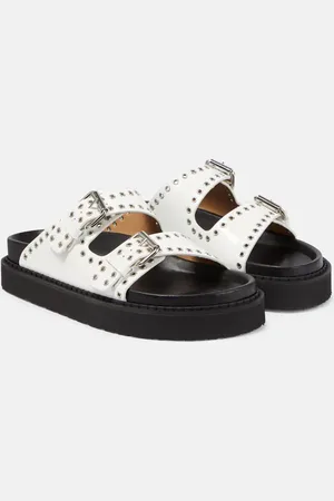 Isabel Marant Sandalias Lennyo de piel adornadas