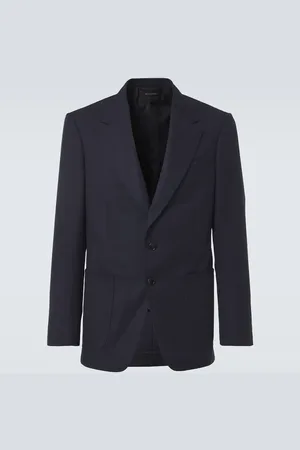 Tom Ford Chaqueta de traje de lana, mohair y seda
