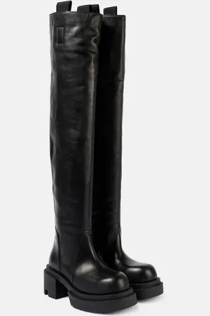 Rick Owens Botas mosqueteras Wader de piel