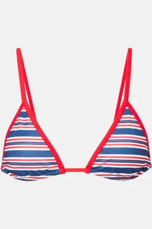 Jade Swim Top de bikini Via a rayas