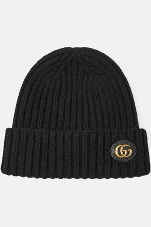 Gucci Gorro acanalado de lana y cachemir con GG
