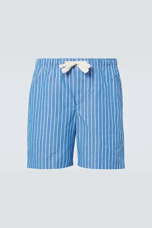 Orlebar Brown Shorts Alex de lino y algodón a rayas