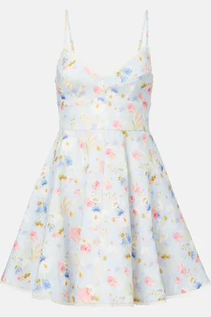 ZIMMERMANN Vestido corto Lucky de lino floral