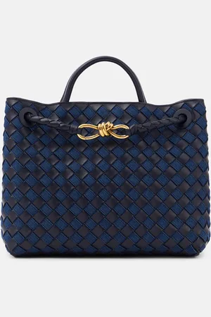 Bottega Veneta Bolso Andiamo Medium de piel y denim