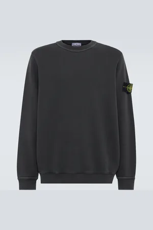 Stone Island Sudadera de jersey de algodón