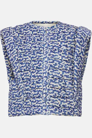 Marant Etoile Chaleco Aziela de algodón estampado