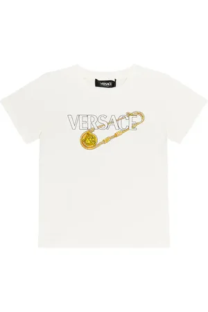 VERSACE Camiseta Safety Pin de jersey de algodón