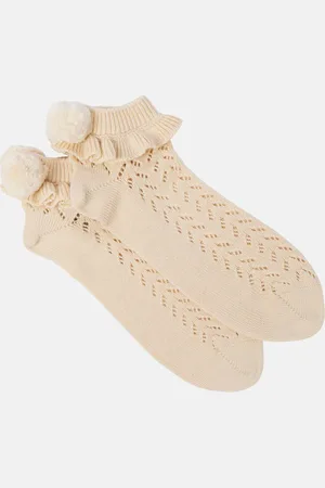VALENTINO Calcetines de algodón con pompón