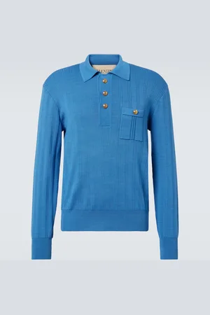 VALENTINO Polo acanalado de algodón