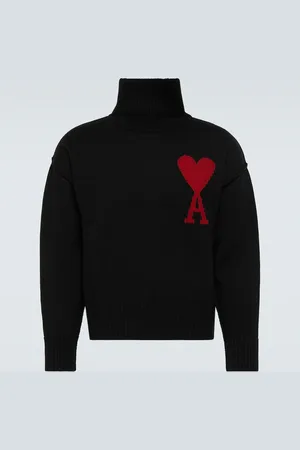 Ami Jersey de cuello alto Ami de Coeur de lana