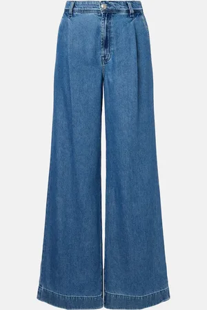 7 for all Mankind Jeans anchos plisados