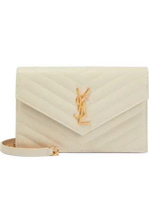 Saint Laurent Cartera Cassandre Small de piel