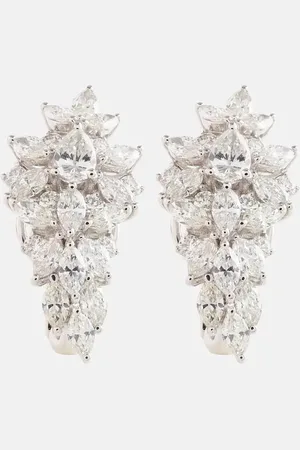 Yeprem Pendientes de oro blanco de 18 ct con diamantes