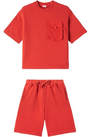 Il gufo Set de camiseta y shorts de algodón
