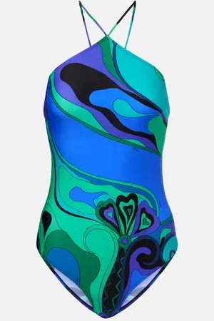 Puccini Bañador Orchidee con escote halter